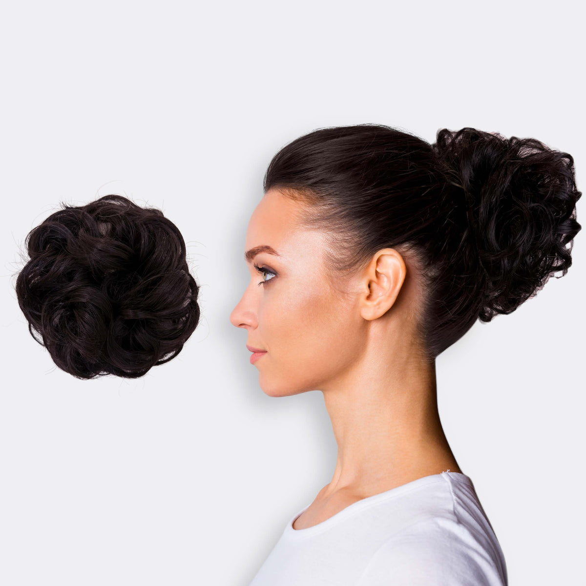 Messy Bun Hair Scrunchie – Instant Volume Ponytail Wrap for Thin or Fine Hair | Thomler