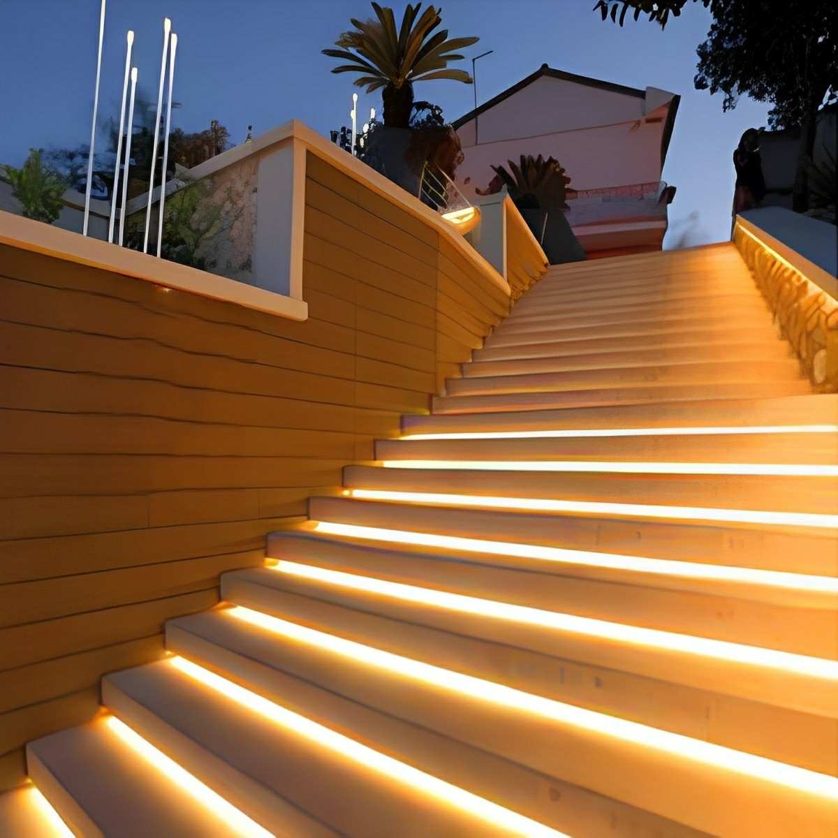 LED Light Strip Silicone 1.2 cm Waterproof Warm White Outdoor Stair Path Recessed Flexible Garden Pool Lighting 24V | Thomler