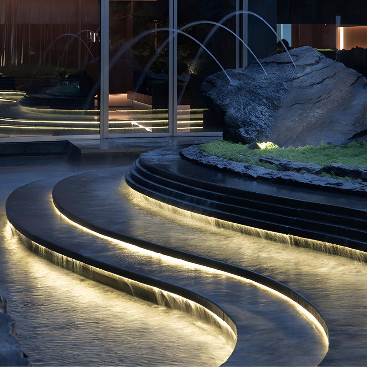 LED Light Strip Silicone 1.2 cm Waterproof Warm White Outdoor Stair Path Recessed Flexible Garden Pool Lighting 24V | Thomler