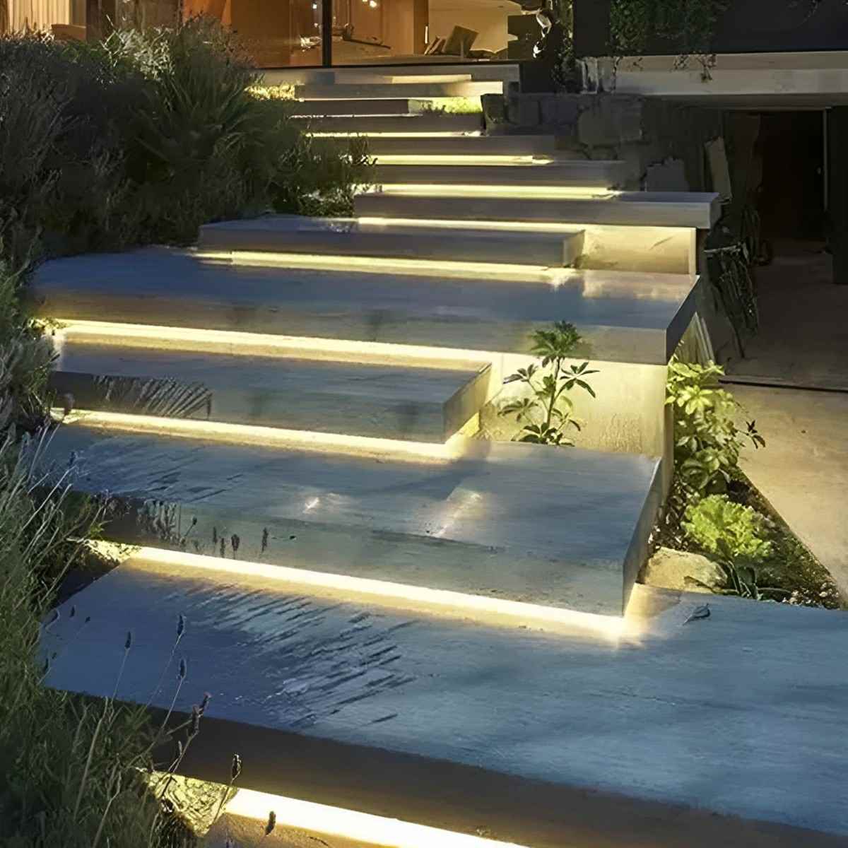 LED Light Strip Silicone 1.2 cm Waterproof Warm White Outdoor Stair Path Recessed Flexible Garden Pool Lighting 24V | Thomler