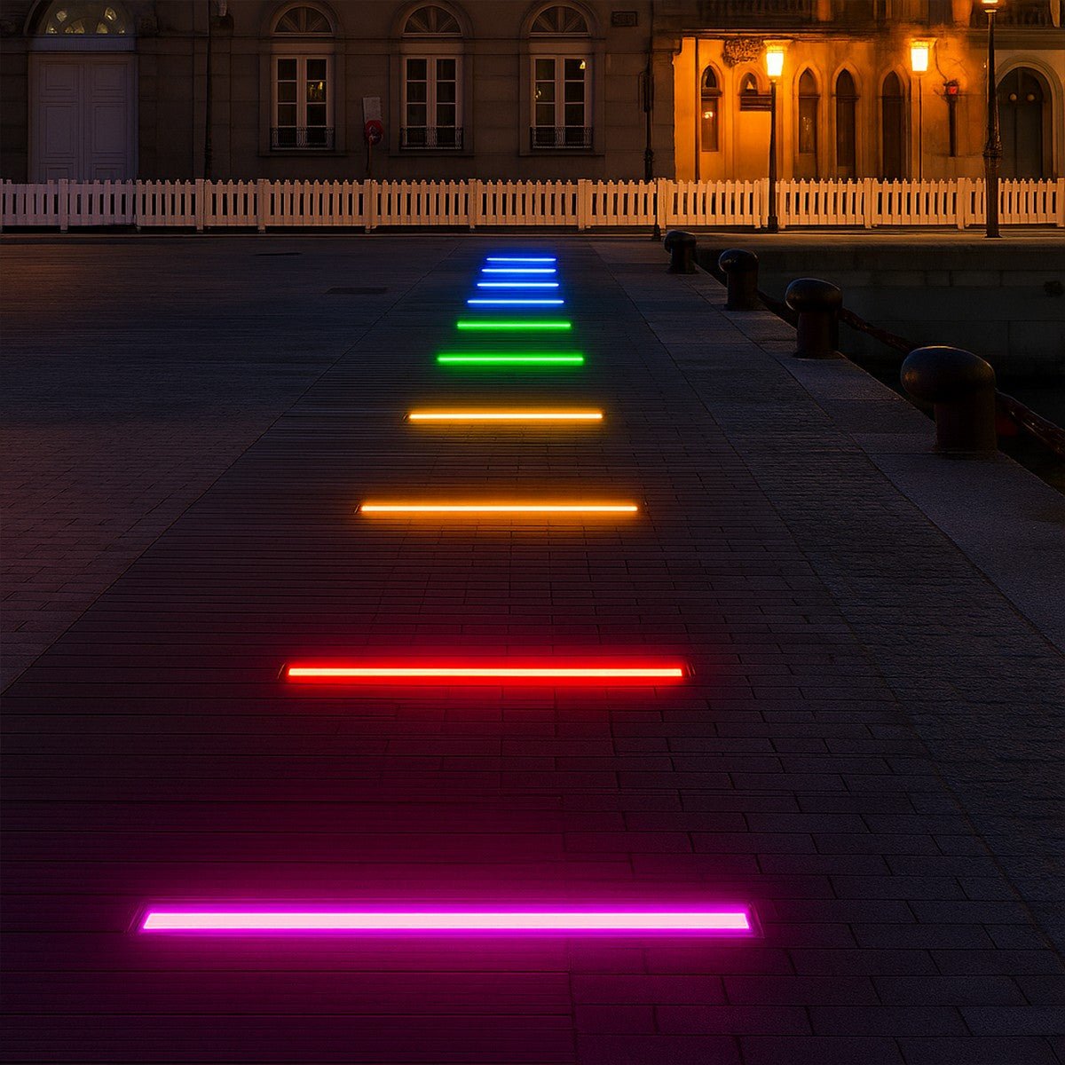 Recessed Pathway LED Light Strip – 40 in Weatherproof Steel Linear Fixture for Driveways & Patios | Thomler