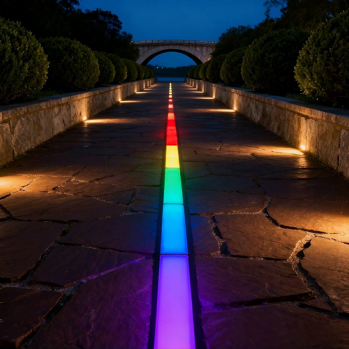 Recessed Pathway LED Light Strip – 40 in Weatherproof Steel Linear Fixture for Driveways & Patios | Thomler