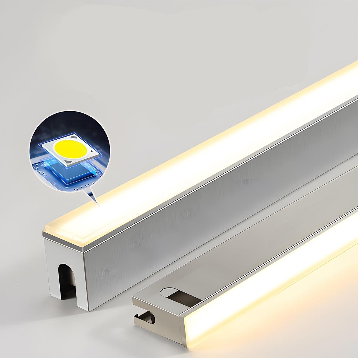 Recessed Pathway LED Light Strip – 40 in Weatherproof Steel Linear Fixture for Driveways & Patios | Thomler