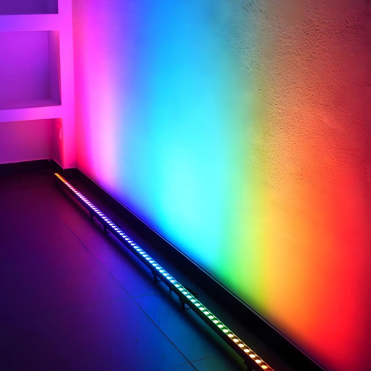 LED Wall Washer Aluminium 100.0 cm RGB Outdoor Facade Garden Lighting Dimmable Waterproof Architectural Strip Light | Thomler