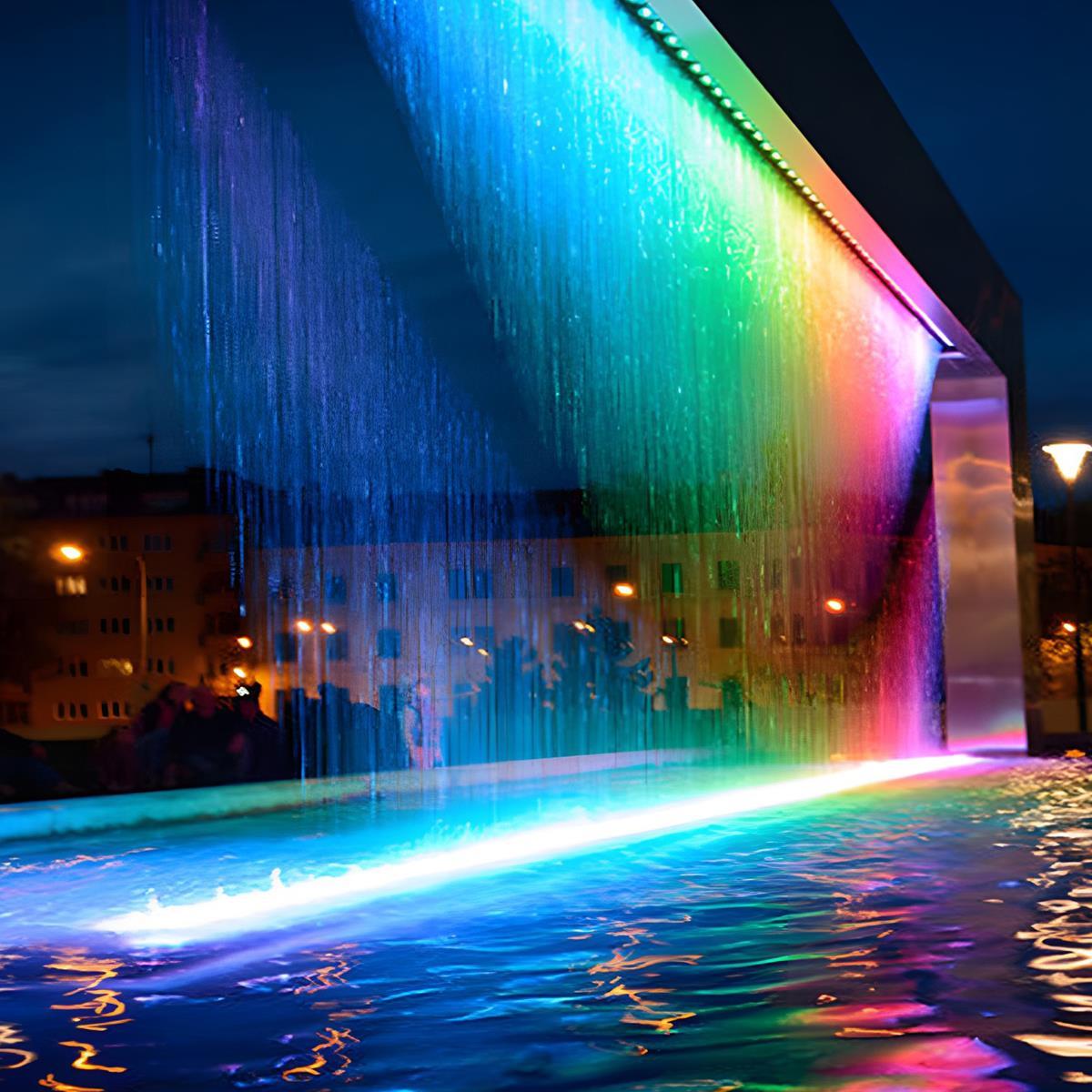 LED Wall Washer Aluminium 100.0 cm RGB Outdoor Facade Garden Lighting Dimmable Waterproof Architectural Strip Light | Thomler