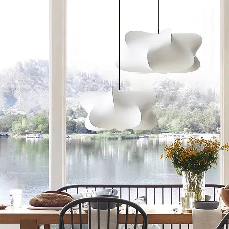 Silk Pendant Light Japanese-Inspired LED Warm White for Living Room Bedroom Hotel | Thomler