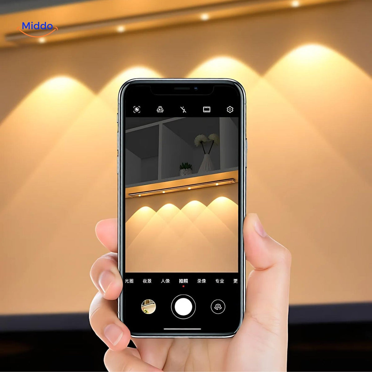 Motion-Activated LED Strip Light | Rechargeable Under-Cabinet Lighting Bar | Thomler