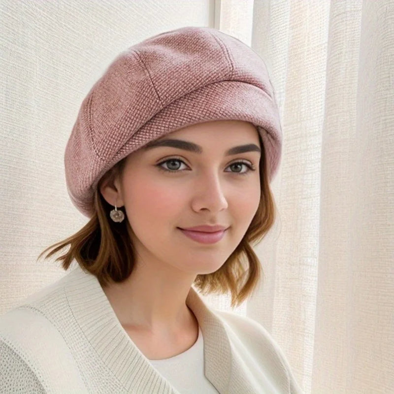 Wool Beret Hat for Women – Classic French Style Winter Cap with Soft Lining – Parisian Beret for Everyday Wear, Cold Weather | Thomler