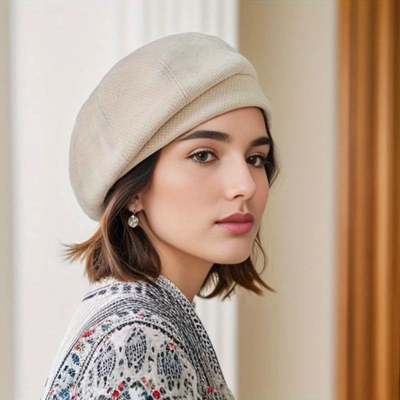 Wool Beret Hat for Women – Classic French Style Winter Cap with Soft Lining – Parisian Beret for Everyday Wear, Cold Weather | Thomler