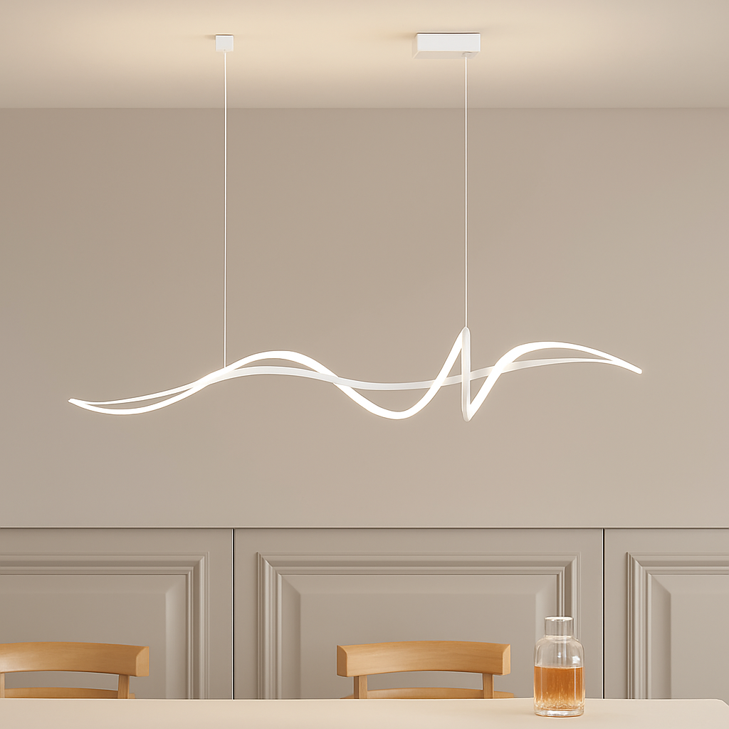 Pendant Light Alloy LED Dimmable 15.0–30.0 m² Dining Room Linear Ceiling Hanging Lamp Modern Scandinavian | Thomler