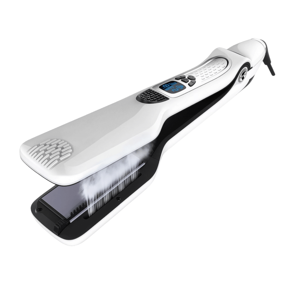 Ceramic Steam Hair Iron with Digital Display & Moisture Control for Silky Results | Thomler