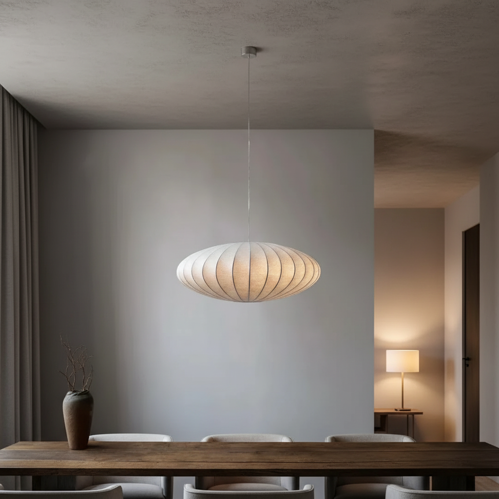 Pendant Light Silk Crystal 30.5 cm Dining Room Living Room Hallway Hanging Ceiling Lamp Glamour Mood Lighting | Thomler