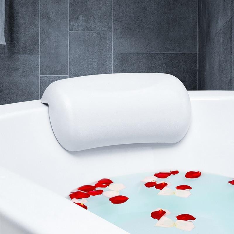 Bath Pillow with Suction Cups – Cushioned Neck Support for Tub & Spa Relaxation, Waterproof & Non-Slip for Home Bathing | Thomler