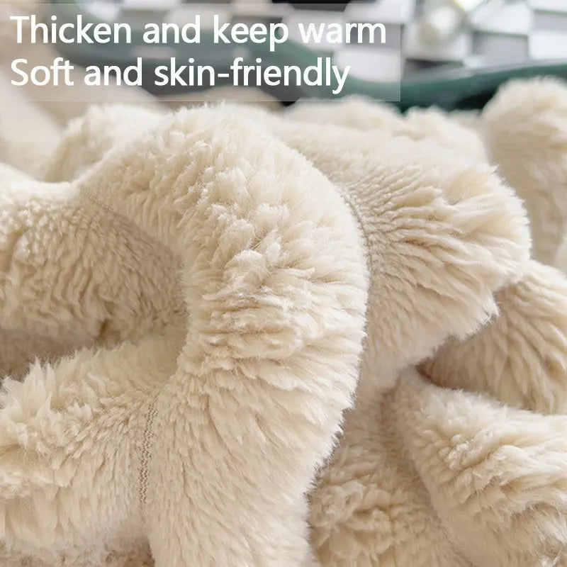 Ultra-Soft Plush Throw Blanket for Couch, Bed & Sofa – Warm Faux Fur Comfort Blanket for Living Room & Bedroom | Thomler