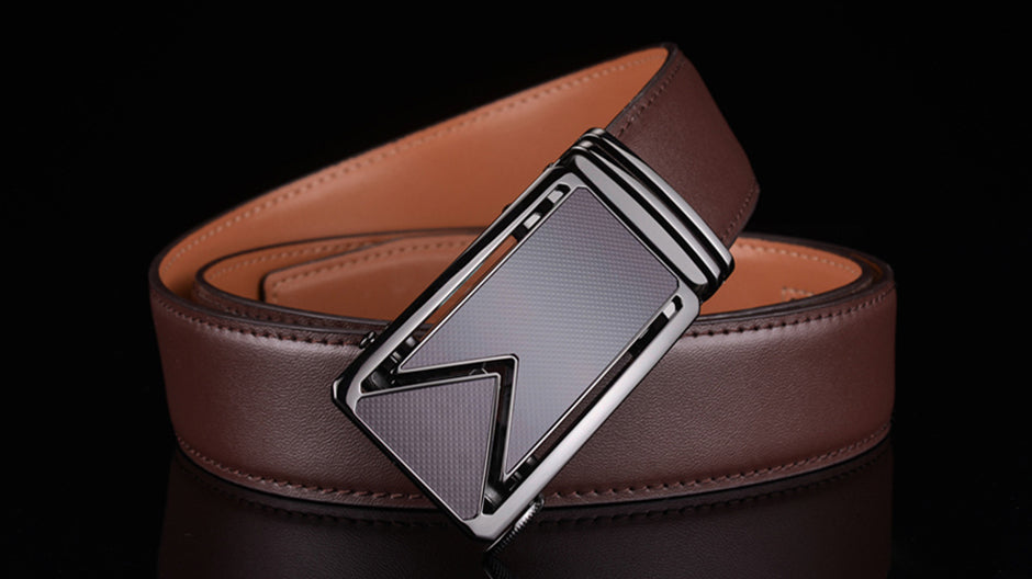 Genuine Cowhide Leather Belt with Water-Resistant Coating for Men | Premium Dress & Casual Wear Accessory | Thomler