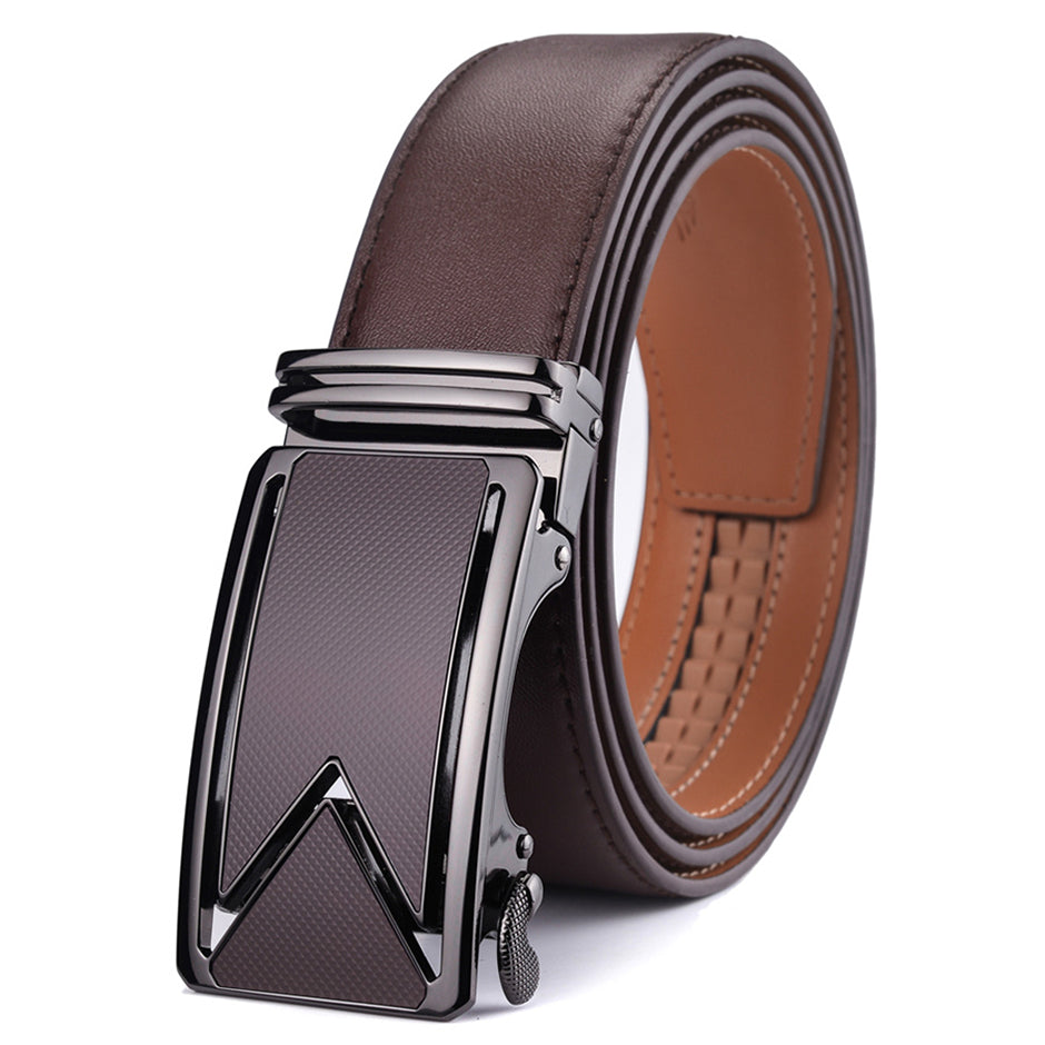 Genuine Cowhide Leather Belt with Water-Resistant Coating for Men | Premium Dress & Casual Wear Accessory | Thomler