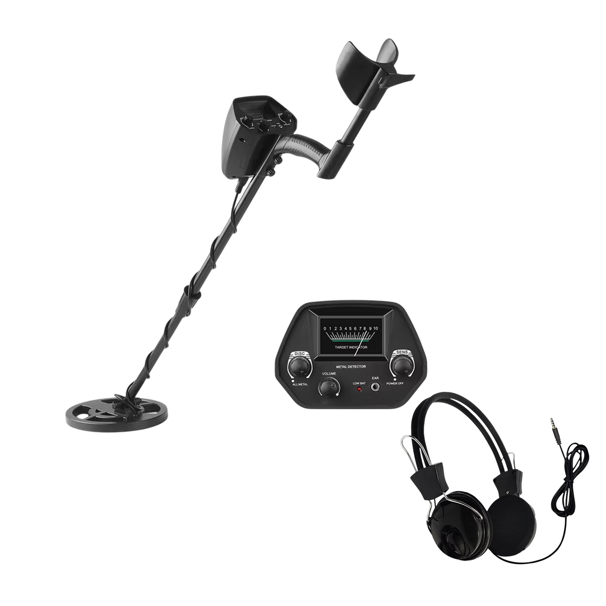 Handheld Treasure Finder with Waterproof Coil & Adjustable Shaft for Gold Silver Coins Jewelry Beach Hunting | Thomler