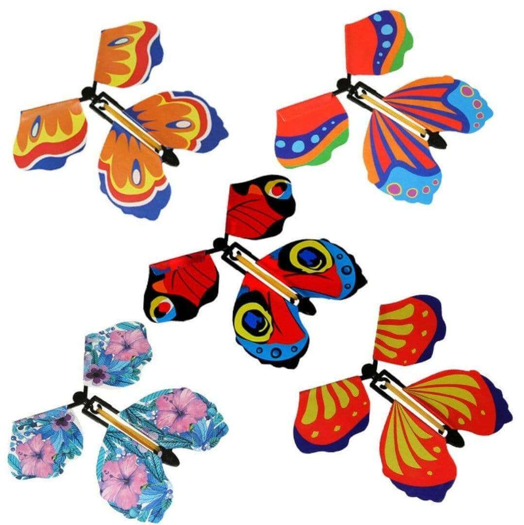 Wind-Up Flying Butterfly Surprise for Greeting Cards & Books | Novelty Gift Toy for Weddings Parties Birthdays | Thomler