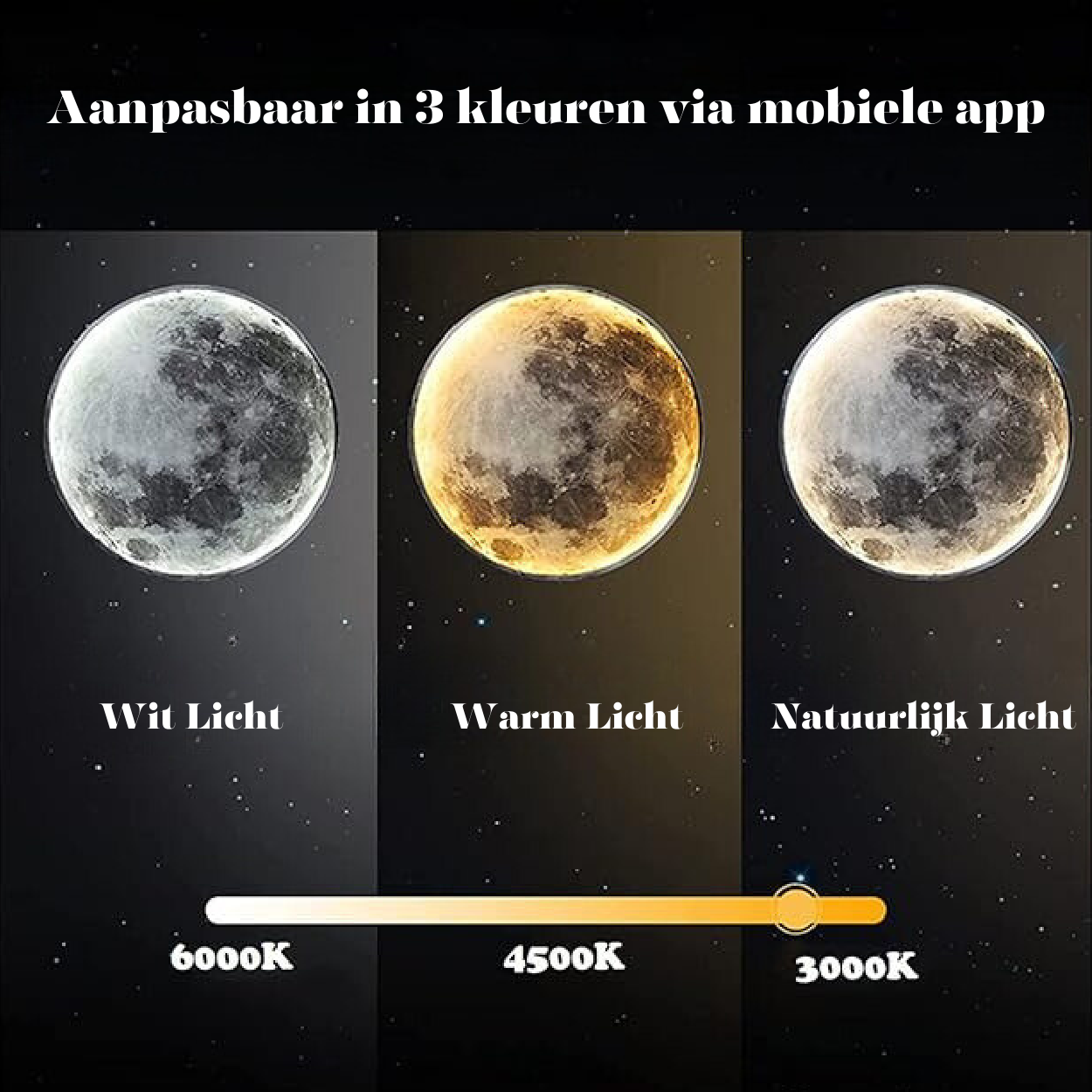 Wall Lamp Alloy LED 10.0–15.0 m² Dimmable Moon Bedroom Living Room Ambient Lighting Fixture | Thomler