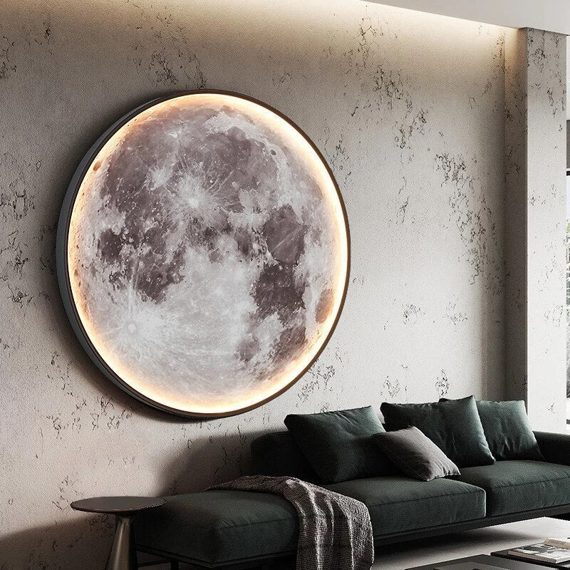 Wall Lamp Alloy LED 10.0–15.0 m² Dimmable Moon Bedroom Living Room Ambient Lighting Fixture | Thomler