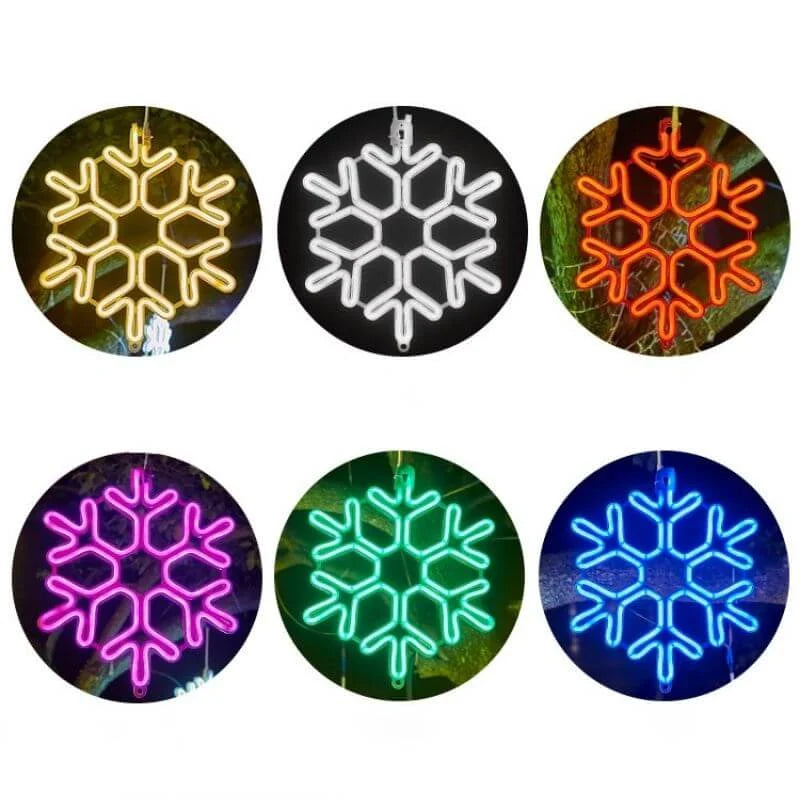 Outdoor LED Snowflake String Lights – Weatherproof Holiday Illumination for Patios, Yards & Porches | Thomler