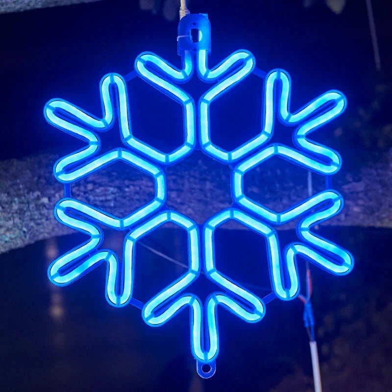 Outdoor LED Snowflake String Lights – Weatherproof Holiday Illumination for Patios, Yards & Porches | Thomler