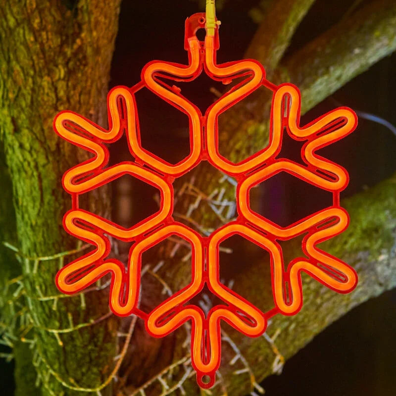 Outdoor LED Snowflake String Lights – Weatherproof Holiday Illumination for Patios, Yards & Porches | Thomler