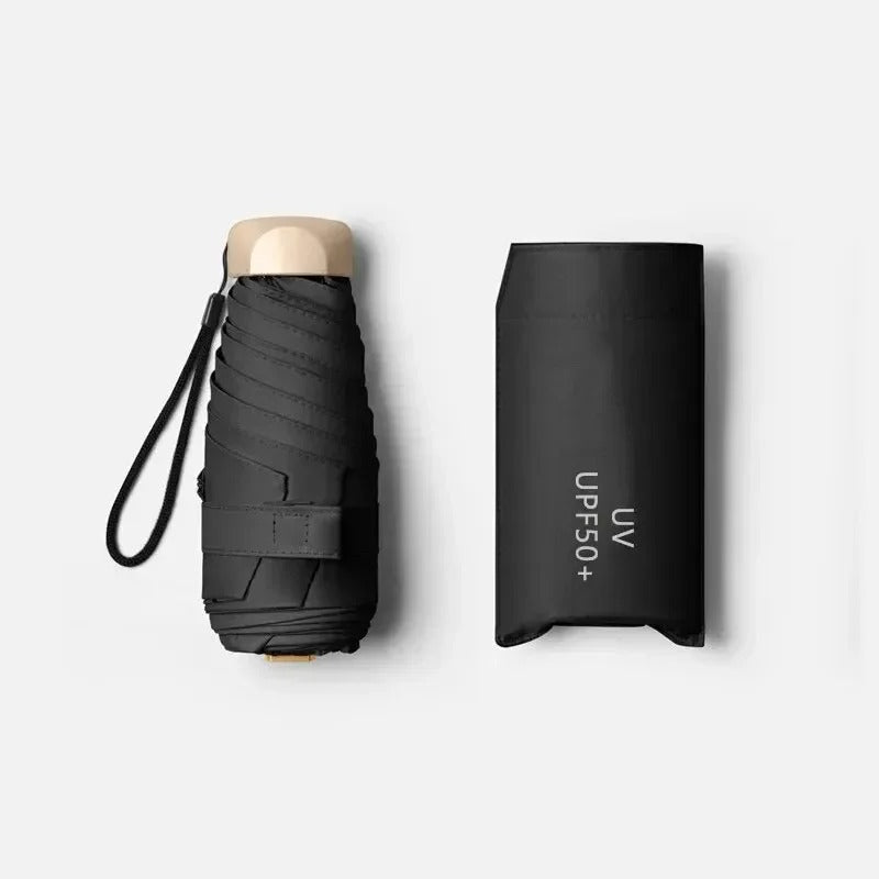 Ultra-Compact Folding Umbrella – Waterproof Rain & Sun Protection for Travel | Thomler