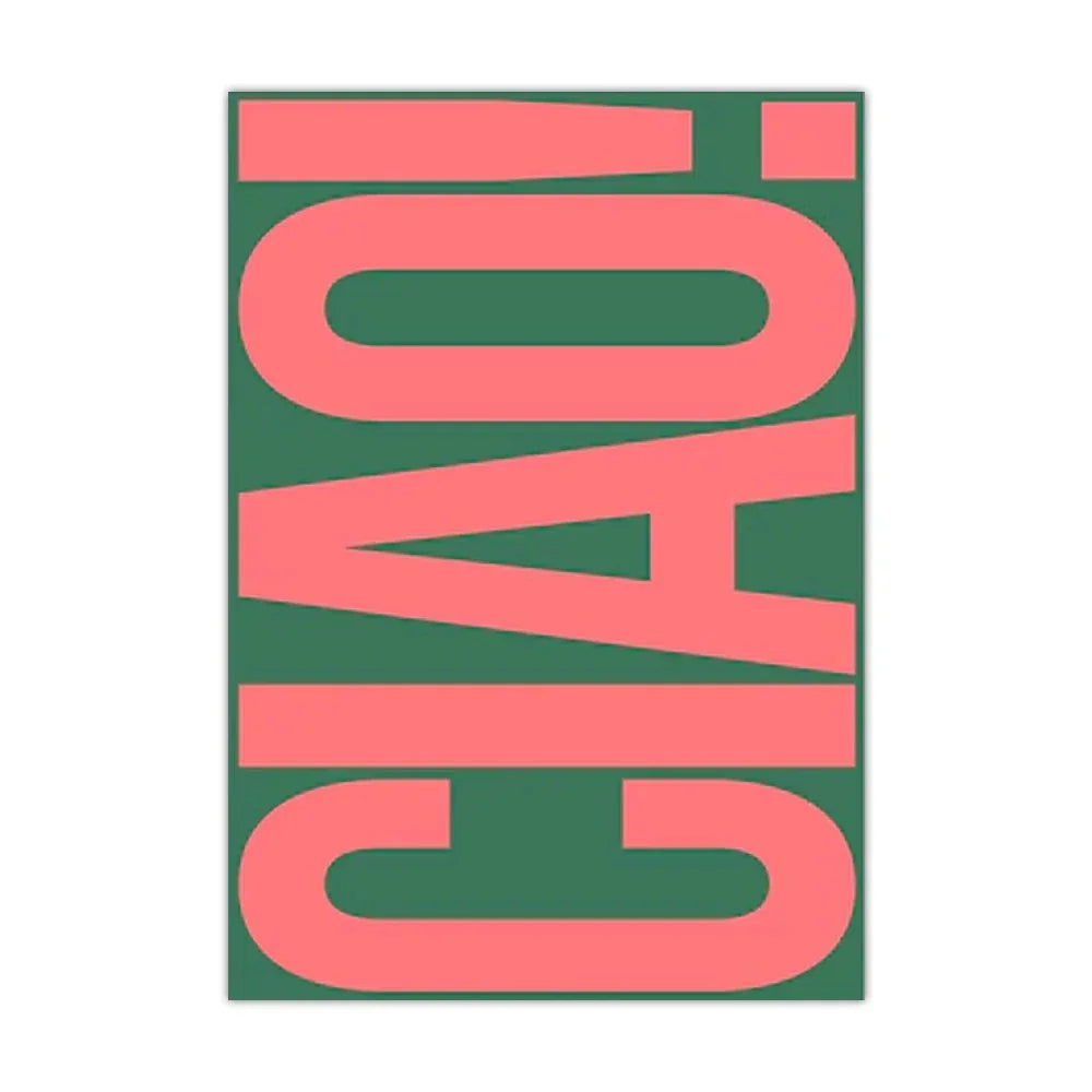 Modern Typography Canvas Print – Minimalist Italian Phrase Wall Art for Living Room & Bedroom | Thomler