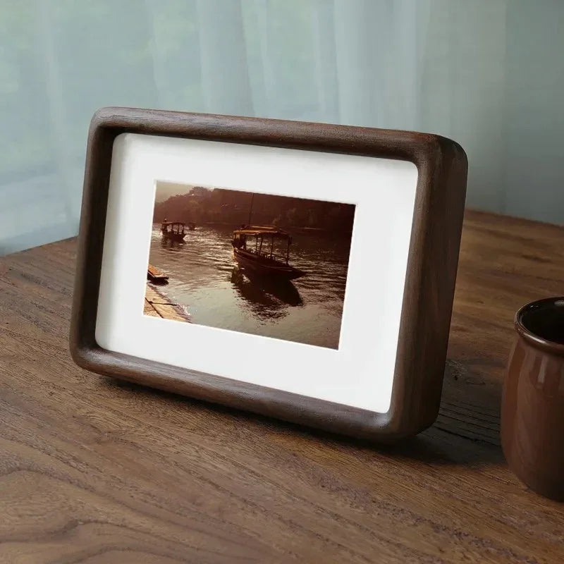 Photo Frame Solid Hardwood A4 21.0 cm x 29.7 cm Portrait Display Living Room Wedding Picture Frame Handmade Wooden Decor | Thomler