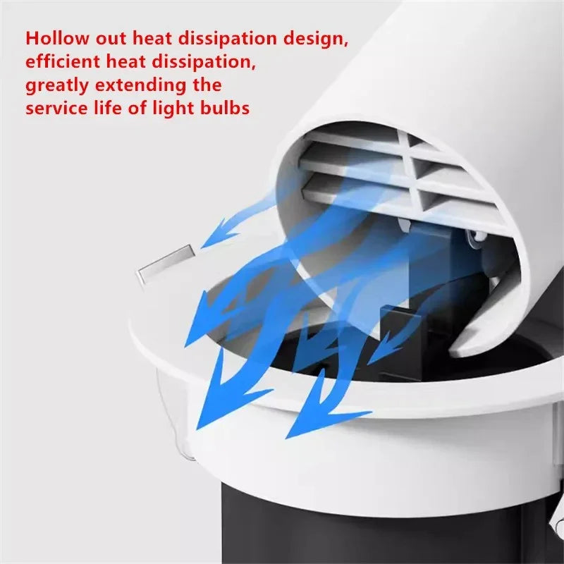 Recessed Spotlight Cast Aluminium 13.0 cm White Ceiling Lighting Dimmable LED Downlight Flush Mount Room Illumination | Thomler