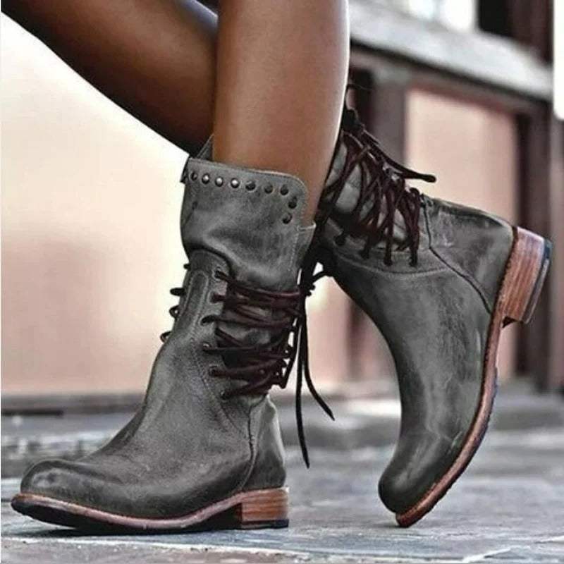Women's Rugged All-Terrain Boots with Non-Slip Tread & Water-Resistant Finish for Hiking & Everyday | Thomler