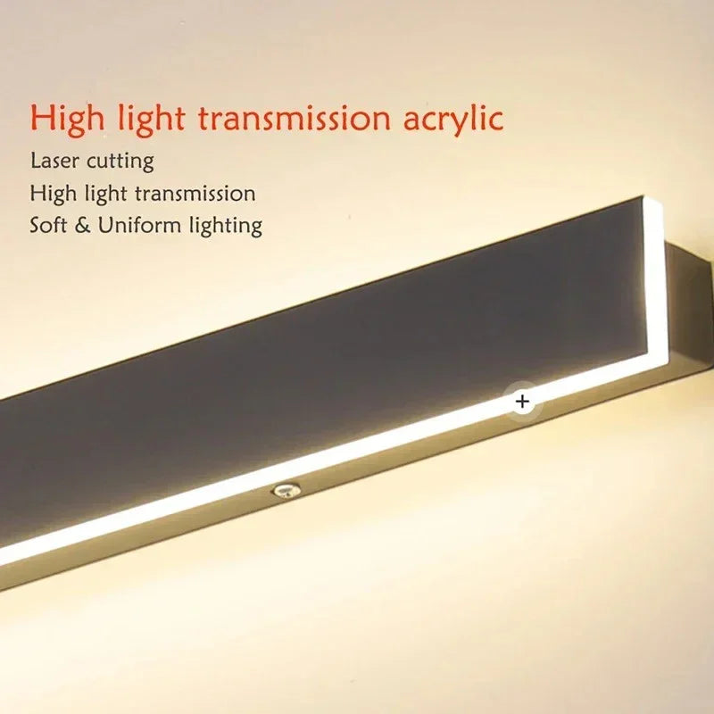 Wall Lamp Metal Acrylic 240.0 cm Outdoor Indoor Waterproof LED Lighting Modern Facade Terrace Hallway Feature Light | Thomler