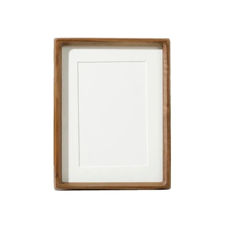 Photo Frame Solid Wood A4 21.0 cm x 29.7 cm Display Living Room Office Picture Frame Rounded Corner Desktop Shelf Decor | Thomler