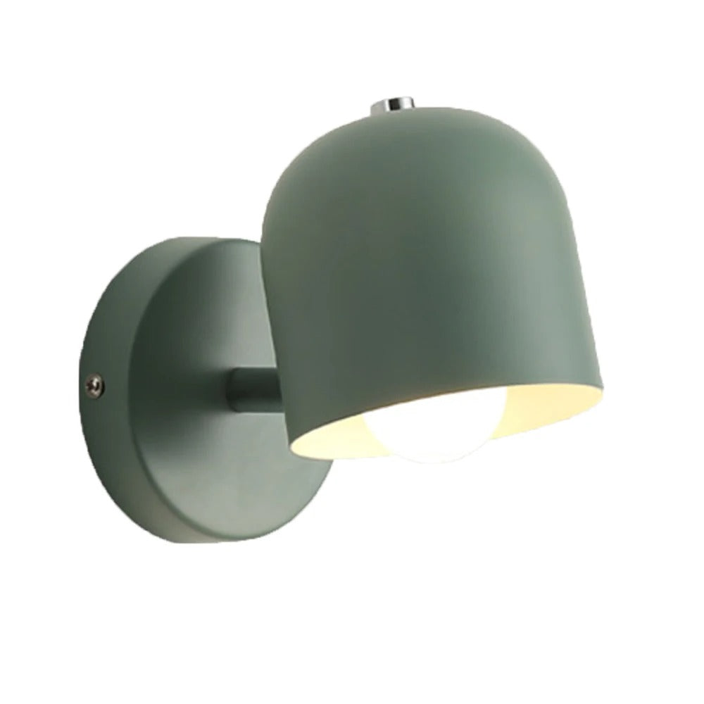 Wall Lamp Iron Glass 6.7 in White Flush Mount Bedroom Hallway Sconce Lighting Fixture Modern Minimalist | Thomler