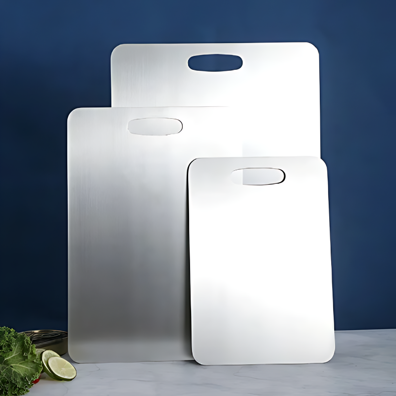 Stainless Steel Cutting Board – Antimicrobial Kitchen Prep Surface, Dishwasher Safe, Oven Safe & Warp Resistant for Chopping & Slicing | Thomler