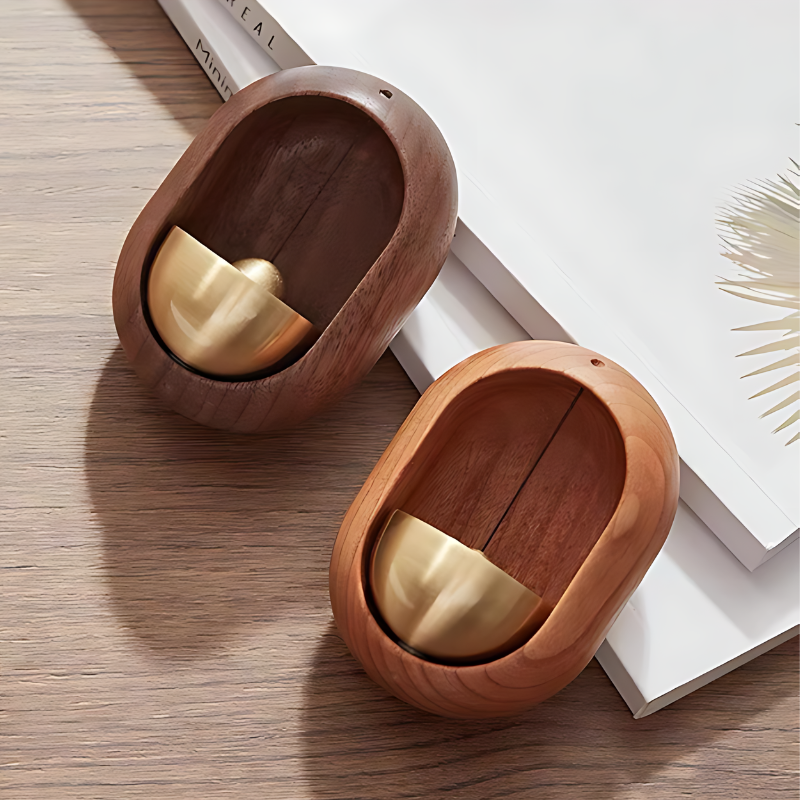 Wooden Door Chime Bell with Soothing Tone for Home & Office Entryways | Thomler