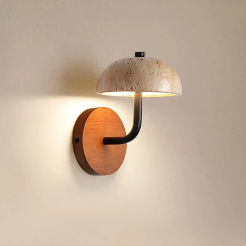 Wall Lamp Marble 8.7 in Warm White Bedroom Living Room Modern Wabi Sabi Sconce Accent Lighting Fixture | Thomler
