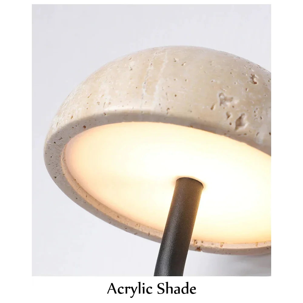 Wall Lamp Marble 8.7 in Warm White Bedroom Living Room Modern Wabi Sabi Sconce Accent Lighting Fixture | Thomler