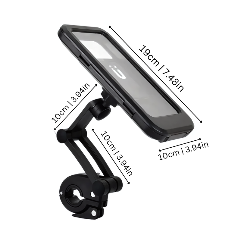 Waterproof Bike Phone Mount with 360° Rotation & Touchscreen Access for Cycling Navigation GPS Maps | Thomler