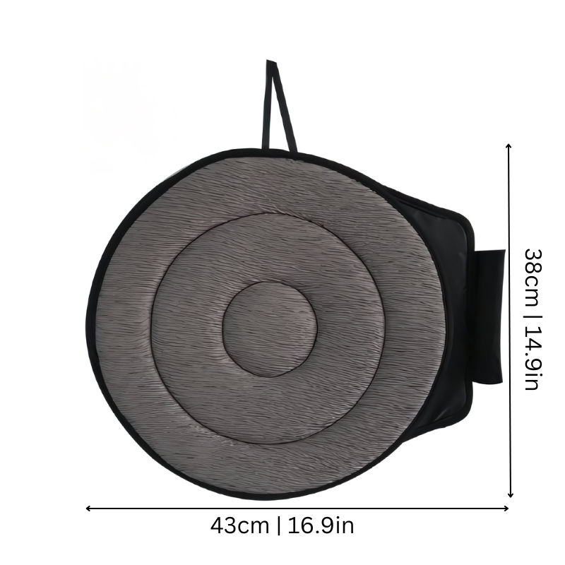 360° Swivel Cushion with Memory Foam for Car Seats & Chairs – Reduces Strain on Back & Legs | Thomler