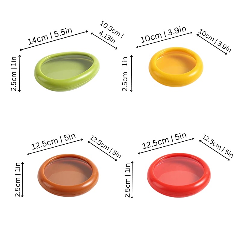 Silicone Produce Storage Containers with Airtight Lids - Keep Fruits & Vegetables Fresh Longer - Dishwasher Safe Fridge Organizers for | Thomler