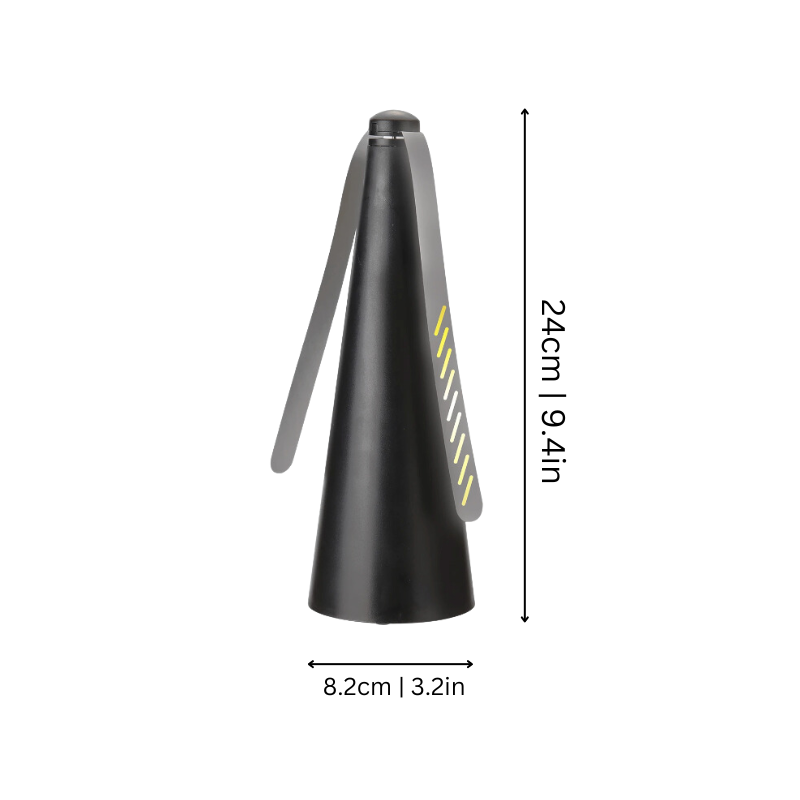 Battery-Powered Tabletop Fly Deterrent Fan with Light-Refraction Technology for Outdoor Dining, Picnics & Patios | Thomler