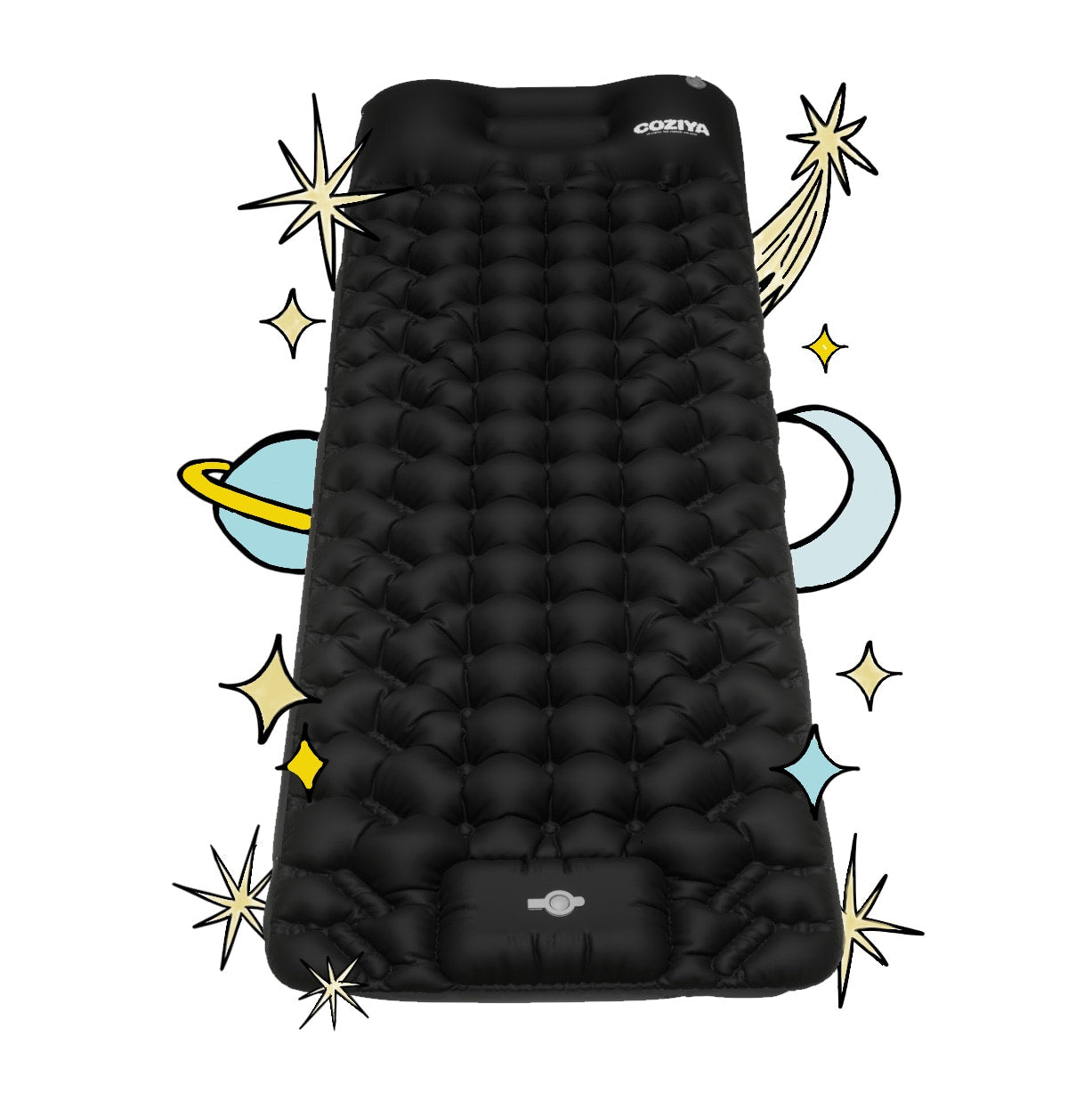 Self-Inflating Camping Sleeping Pad with Built-In Pump | Lightweight Insulated Sleep Mat for Backpacking Hiking Travel | 75x23 in Compact | Thomler
