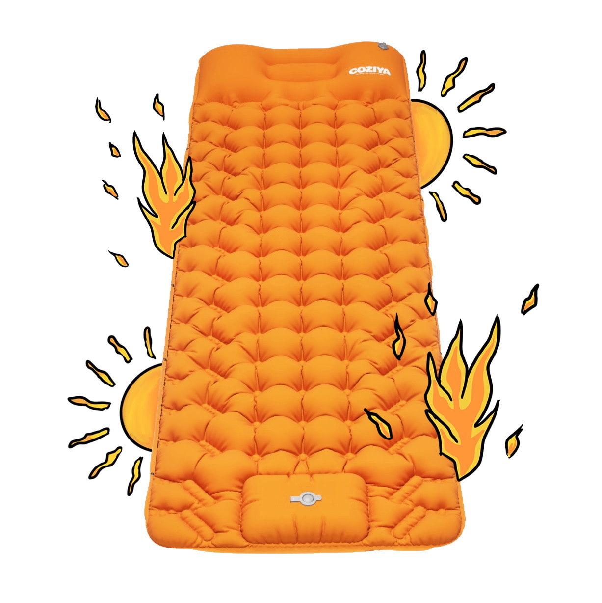 Self-Inflating Camping Sleeping Pad with Built-In Pump | Lightweight Insulated Sleep Mat for Backpacking Hiking Travel | 75x23 in Compact | Thomler