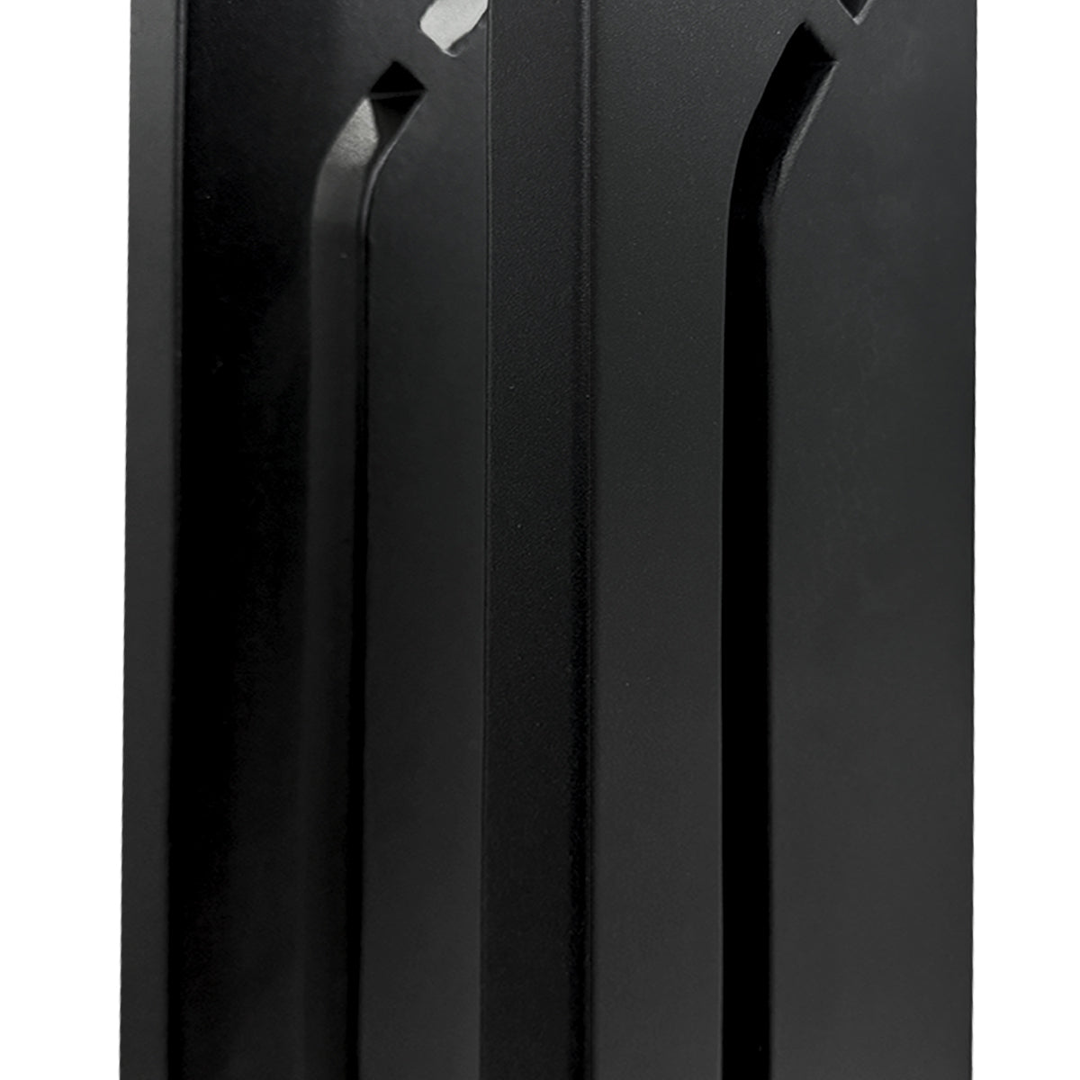 Contemporary Rectangular Post Lamp 30W Charcoal Finish for Pathway Driveway Yard Hardwired 110-220V IP65 Weatherproof Bollard Fixture | Thomler