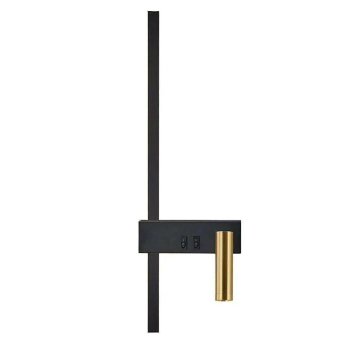 Contemporary Iron Linear Sconce with Integrated LED Illumination for Bedroom & Study | Thomler