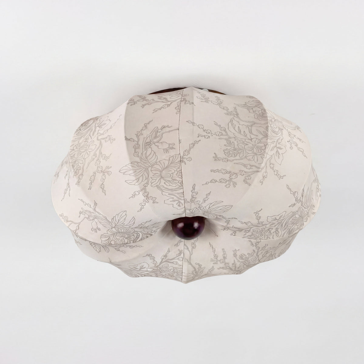 Fabric Flush Mount Ceiling Light – Round Drum Shade with LED – Classic Ceiling Fixture for Bedroom, Living Room, Hallway – Modern | Thomler