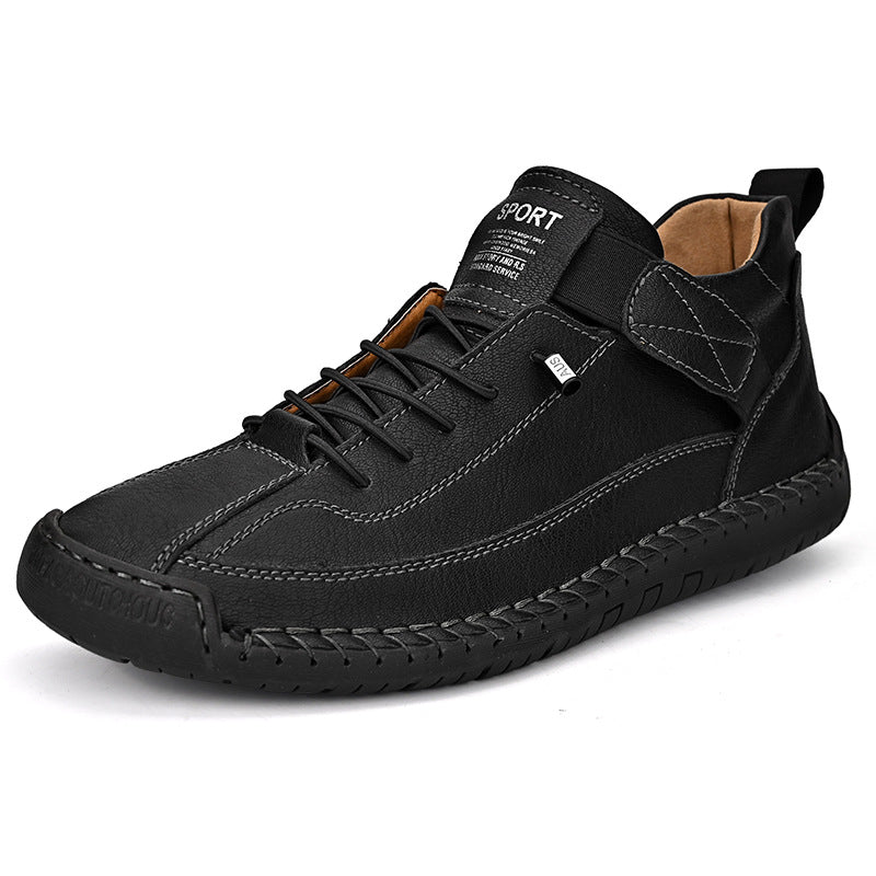 Men's Slip-On Walking Shoes with Arch Support for Plantar Fasciitis, Wide Fit Lightweight Casual Footwear for All-Day Comfort | Thomler
