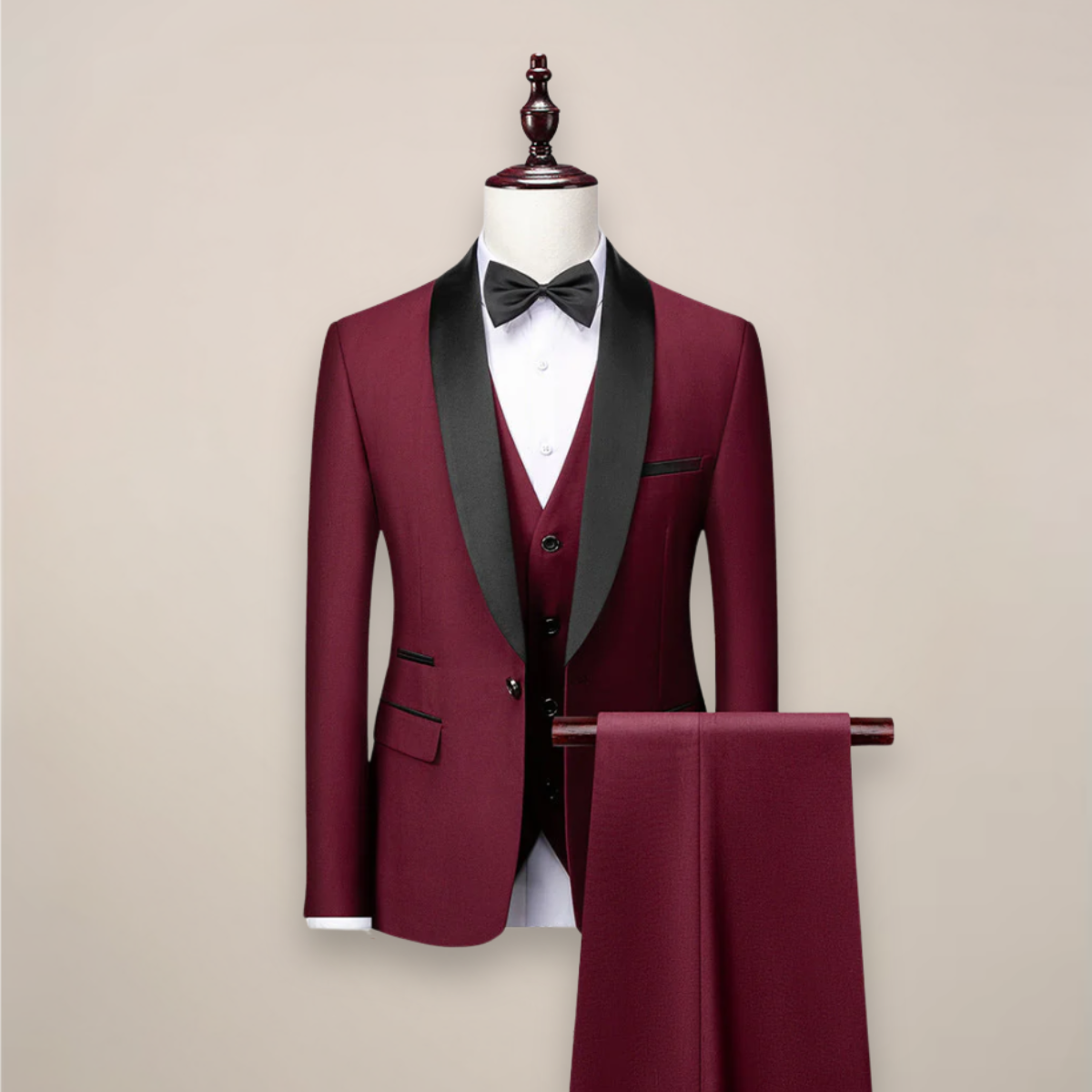 Formal 3-Piece Suit Set for Men – Jacket, Vest & Pants – Wedding, Prom & Black-Tie Events – Classic & Contemporary Tailored Fit | Thomler